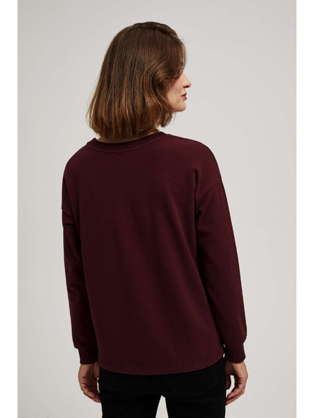 Moodo Egyszerű mintás pulóver Moodo