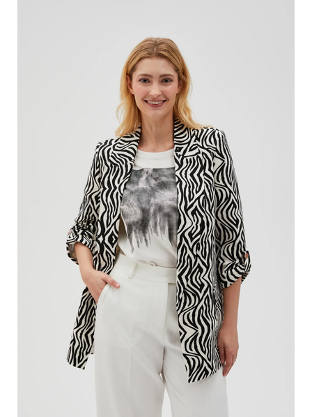 Moodo Mintás zakó bézs Moodo