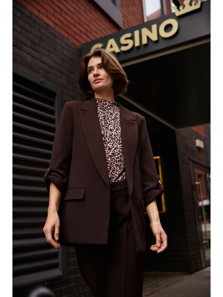 Moodo Zakó 3/4-es ujjal barna Moodo