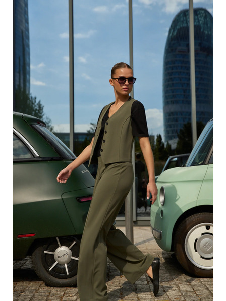 Moodo Olívzöld mellény Moodo