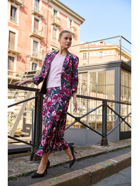 Moodo Kék virágos zakó Moodo