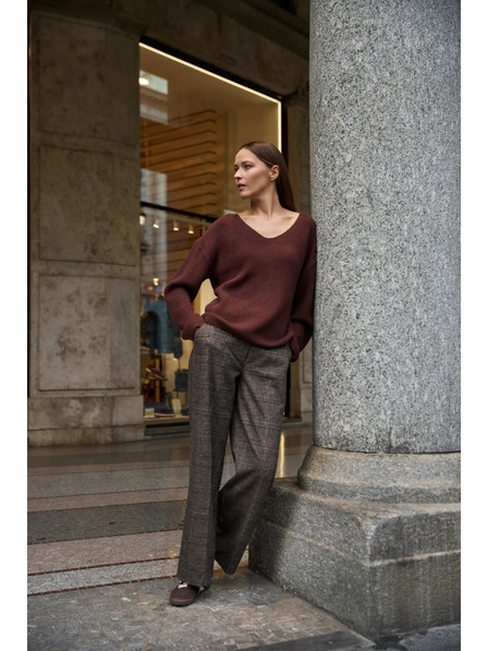 Moodo Barna Moodo egyszerű szabású pulóver