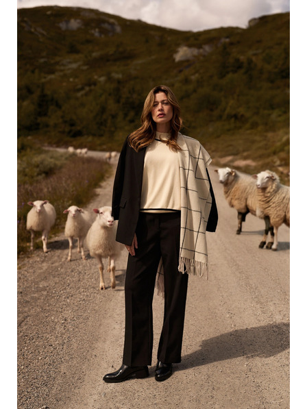 Moodo Fehér kockás sál Moodo