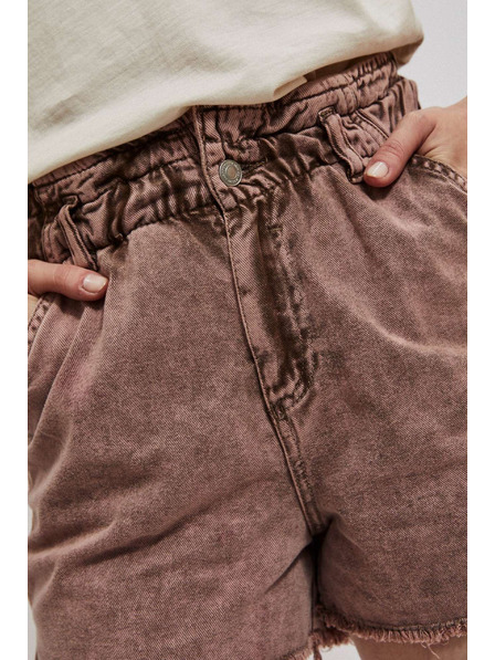 Moodo Karamell magas derekú farmer rövidnadrág Moodo