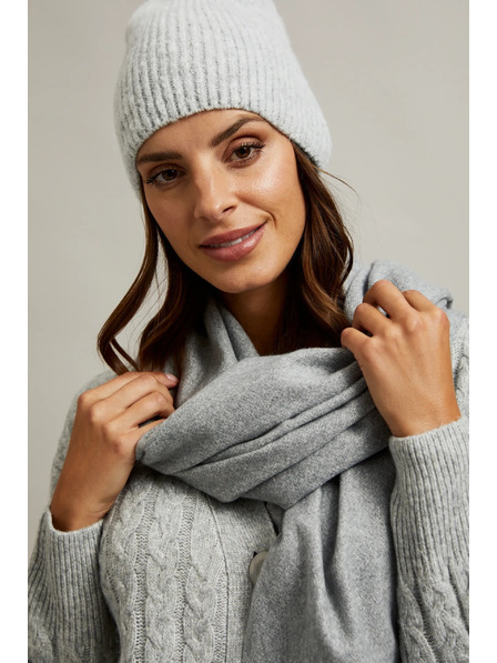 Moodo Sima világosszürke bojtos sál Moodo