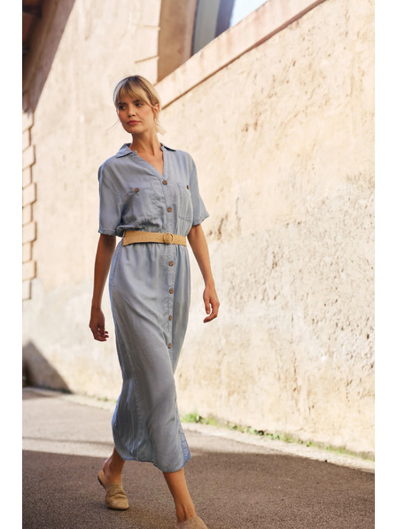 Moodo Kék női pólóruha Moodo