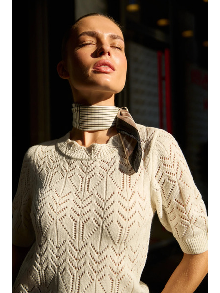 Moodo Azúr pulóver homokszín Moodo