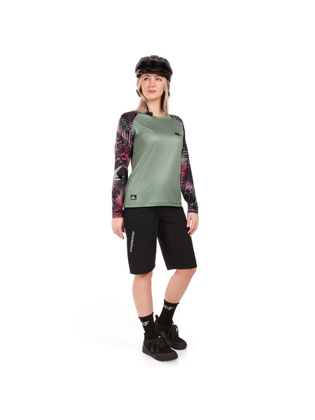 Horsefeathers Kerékpár dres Deco LS - iceberg green/hawaii