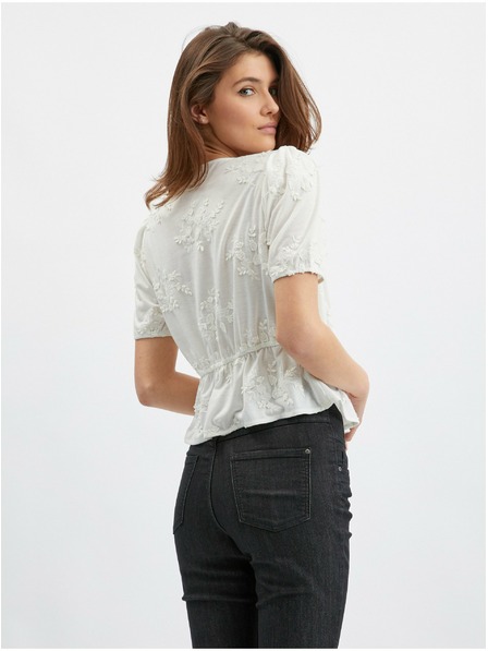 Orsay ORSAY fehér női virágmintás blúz