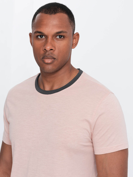 Ombre Clothing Rózsaszín férfi póló Ombre ruházat