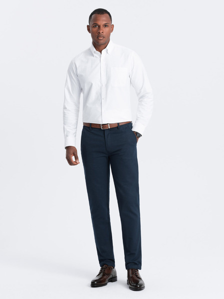 Ombre Clothing Sötétkék Férfi chino nadrág Ombre ruházat