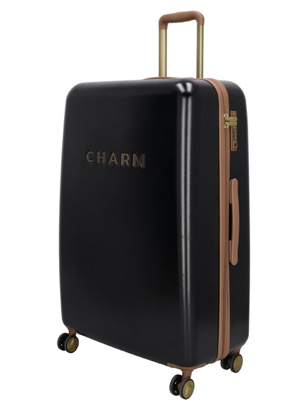 Charm London Utazási bőrönd Charm London Capetown L Black