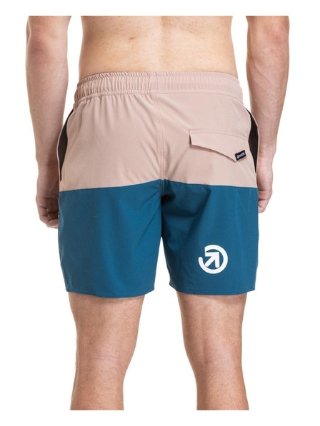 Meatfly Meatfly férfi fürdőnadrág Keith Boardshorts 17" Nougat / Super Teal