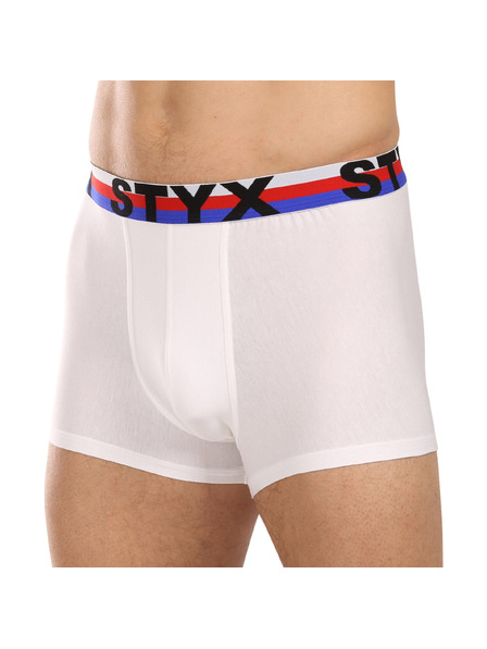 Styx Styx férfi boxeralsó sportgumi fehér trikolór