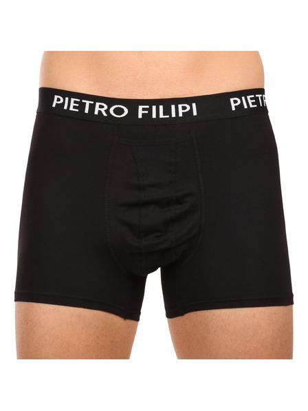Pietro Filipi Két darabos készlet - férfi boxeralsó Pietro Filipi golyóstartó fekete színben