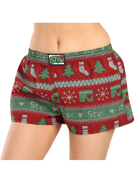 Styx Női boxeralsó Styx art klasszikus gumival Karácsony kötött