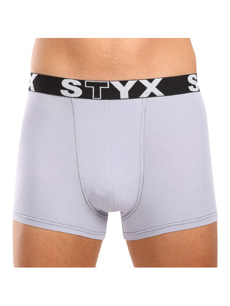 Styx Három darabos készlet - férfi boxeralsó Styx sports elasztikus szürke