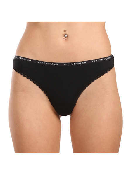 Tommy Hilfiger Készlet három - női tanga Tommy Hilfiger fekete