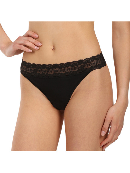 Tommy Hilfiger Készlet három - női tanga Tommy Hilfiger fekete