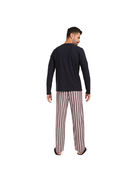 Tommy Hilfiger Férfi pizsamaszett Tommy Hilfiger papucsokkal, többszínű ajándékcsomagolásban