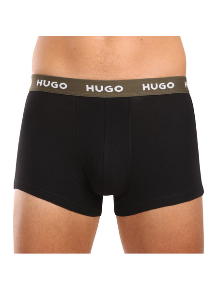 HUGO Háromdarabos szett - HUGO férfi boxeralsó fekete