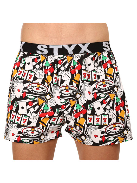 Styx Három darabos szett - férfi boxeralsó Styx art sportgumi többszínű
