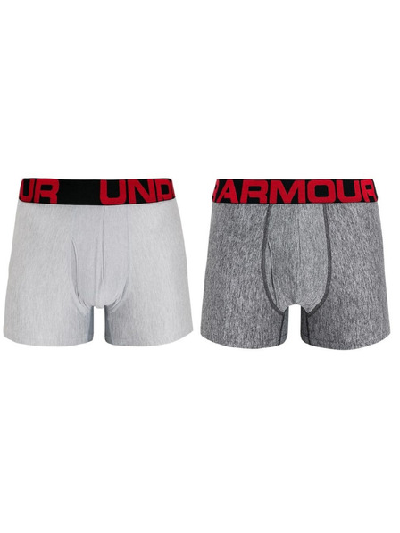 Under Armour Kettes szett - Under Armour férfi boxeralsó nagyméretű szürke