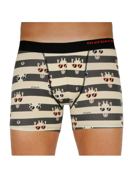 69slam Három darabos szett - férfi boxeralsó 69SLAM fit bamboo mix