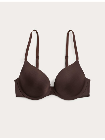 Marks & Spencer Láthatatlan Body Invisibles™ dekoltázs push-up melltartó kötöttel, (A–E) Marks & Spencer barna