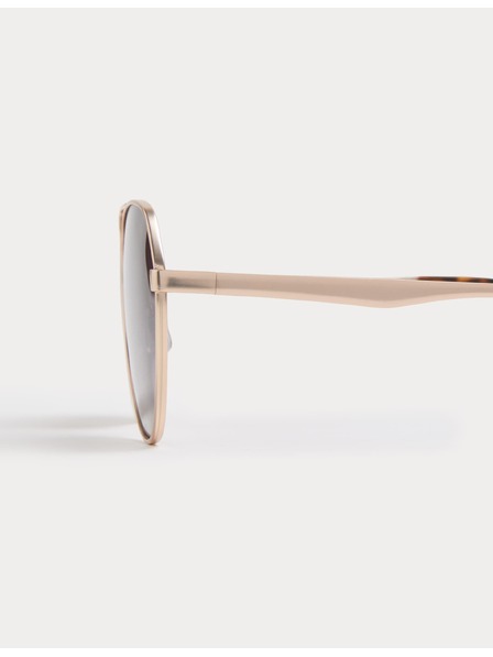 Marks & Spencer Fém polarizált napszemüveg Aviator stílusban Marks & Spencer arany