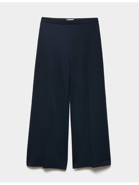 Marks & Spencer Jersey széles szárú stretch nadrág Marks & Spencer tengerészkék