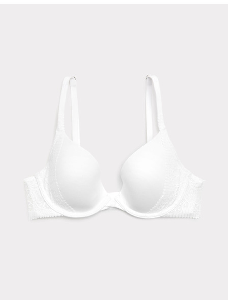 Marks & Spencer Sima Body Soft™ dekoltált melltartó csontokkal, méret A–E Marks & Spencer fehér