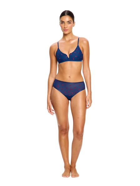 Modibodi Modibodi lntimates V Day Hi Waist Brief Moderate menstruációs fehérnemű Navy Chilli