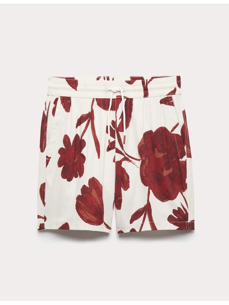 Marks & Spencer Textúrált gyorsan száradó fürdőshorts virágmotívummal Marks & Spencer piros