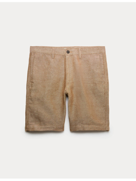 Marks & Spencer Chino rövidnadrág, lenvegyület Marks & Spencer barna