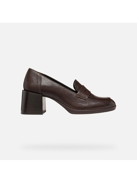 Geox Sötétbarna női sarokpapucs Geox Walk Pleasure 55T