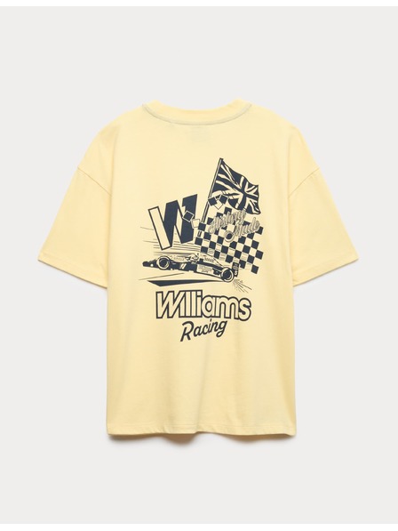 Marks & Spencer Tiszta pamut póló Williams Racing grafikus motívummal (6–16 év) Marks & Spencer sárga
