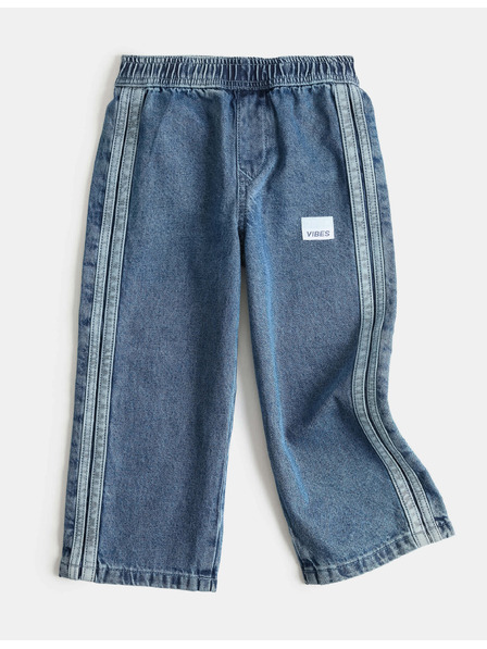 Marks & Spencer Széles farmerből készült jogging alsó tiszta pamutból (2-8 év) Marks & Spencer tengerészkék