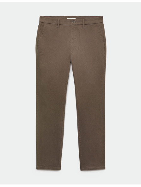 Marks & Spencer Stretch chino nadrág slim fit Marks & Spencer barna