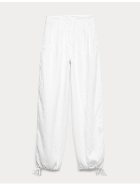Marks & Spencer Lufi alakú nadrág tiszta linen Marks & Spencer fehér