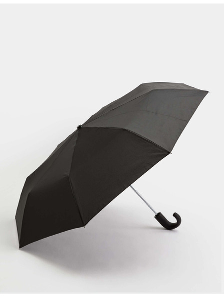 Marks & Spencer Újrahasznosított poliészter esernyő ívelt fogantyúval és Windtech™ technológiával Marks & Spencer black