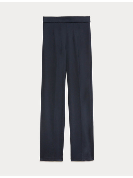 Marks & Spencer Jersey egyenes szárú stretch nadrág Marks & Spencer tengerészkék
