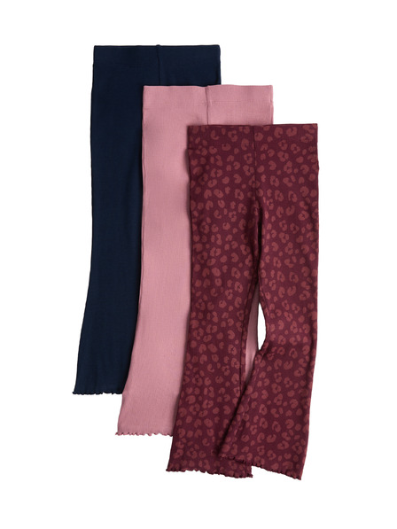 Marks & Spencer Állatos mintás terpesztett leggings (2–10 év), 3 db egy csomagban Marks & Spencer többszínű