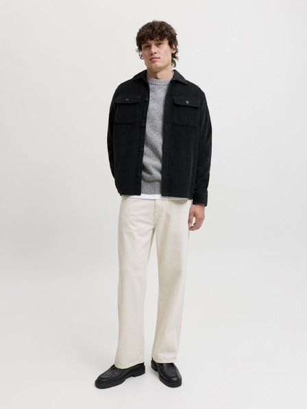 Jack & Jones Fekete kordbársony ing