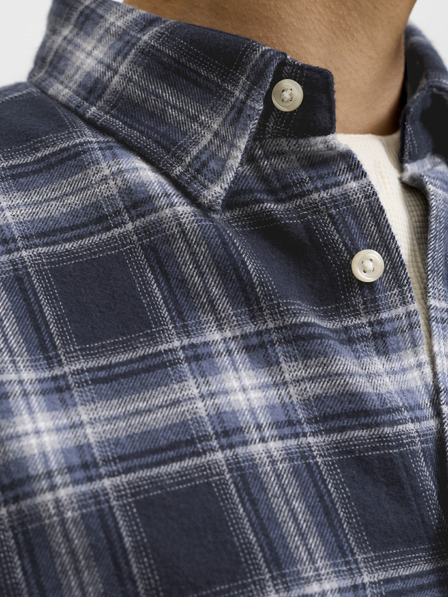 Jack & Jones Flanel kockás férfi ing navy