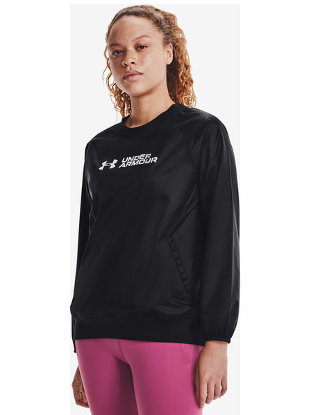 Under Armour Női felső Under Armour Recover Storm Woven Shine Crew