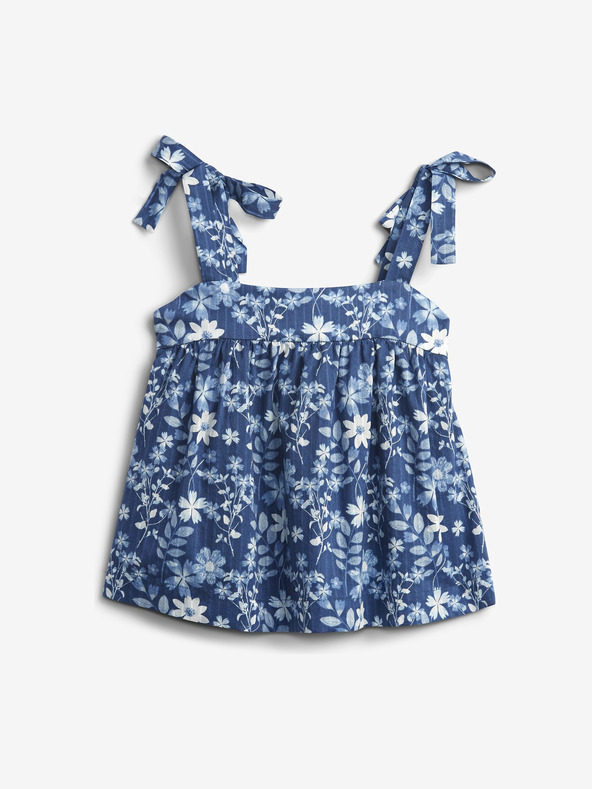 GAP Floral Gyerek top Kék