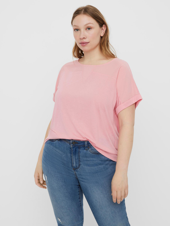 Vero Moda Curve Rózsaszín blúz VERO MODA CURVE Ellen
