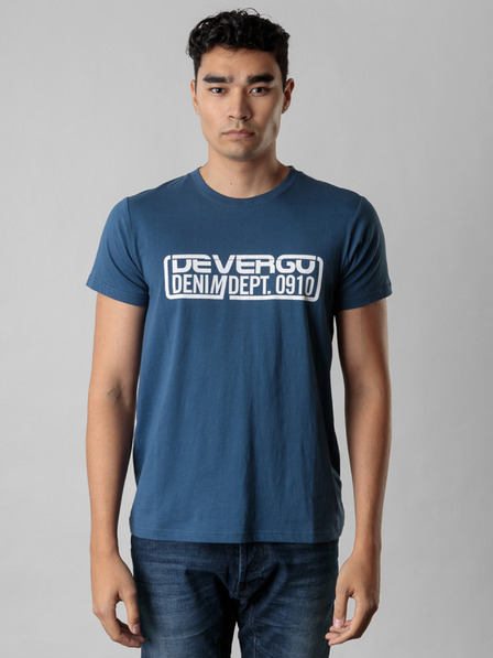 Devergo Kék férfi Devergo nyomtatott ing