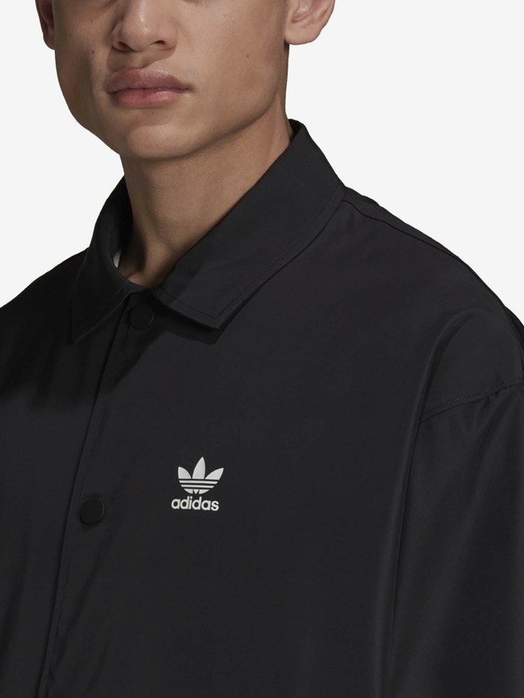 adidas Originals Fekete adidas Originals Coach Jacket Férfi könnyű ingkabát